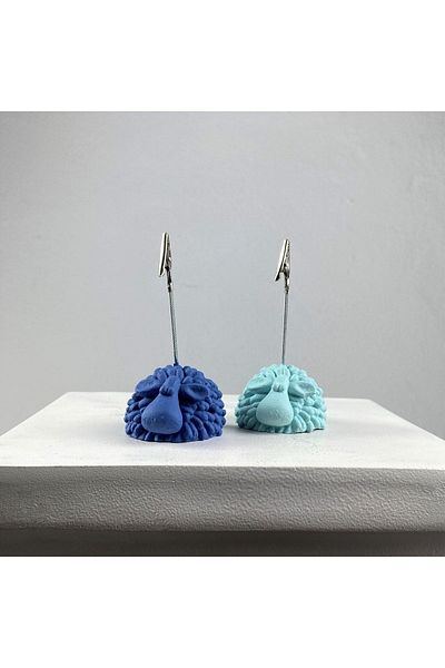 Melouro Lamb Note Holder Set of 2 ( Mint-grey Blue)
