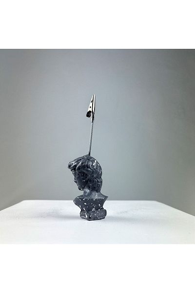 Melouro David White Splash Sculpture Note Holder