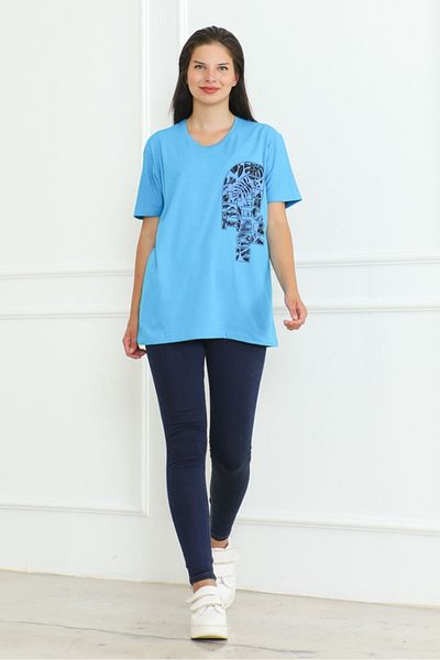 Bestenur Tricou cu imprimeu Blue Nort - 1075