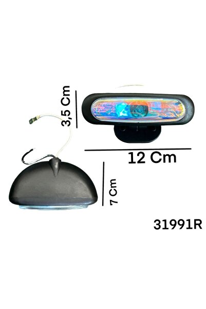 gcstore 2 Adet Plastik Kasa Sis Lambasi Rainbow Colormatik Cam 12 Volt
