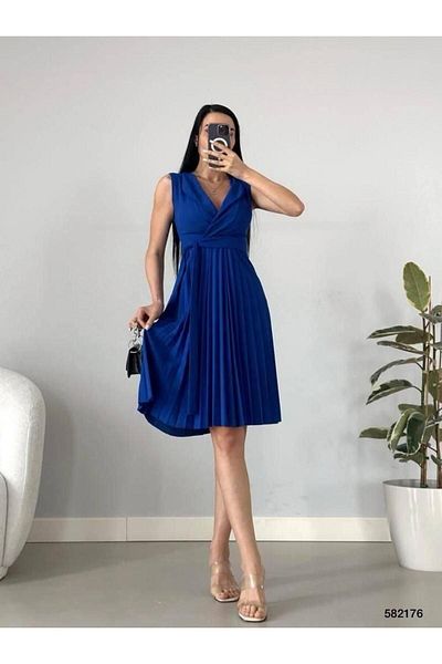 modakyra Jachetă de damă, cu guler, rochie din crepon cu curea plisată (culoare)