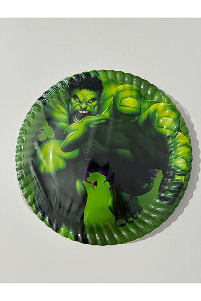 partideyince Hulk 8-Person Green Giant Man Cup and Plate Set