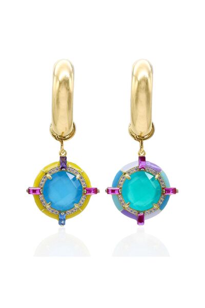 Bayemeyc Capri Sallantılı Kristal Küpe