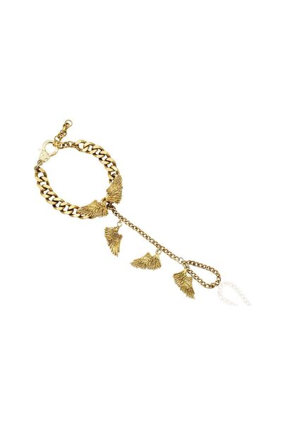 Bayemeyc FEATHER ALTIN KAPLAMA  ŞAHMERAN BİLEKLİK