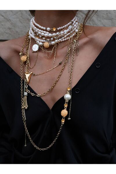 Bayemeyc GITANO İNCİ KOLYE SET