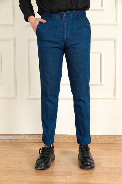 ModaPlaza Men's Thin Fabric Classic Trousers