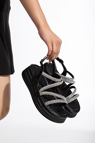 PARİS 311 - Sandale și papuci de damă cu talpă înaltă cu pietre