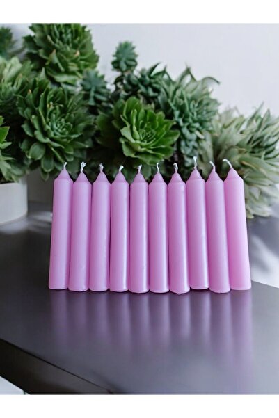 MAK CANDLE Bakkal Ve Dilek Mumu 10'lu Pembe