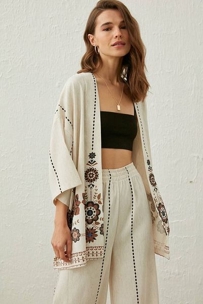 İLKCET MODA Kimono Suit Women's Set