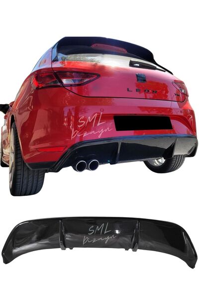 SML Dizayn Seat Leon Mk3 Makyajsız 2013-17 Style Difüzör Plastik Leon Style A...
