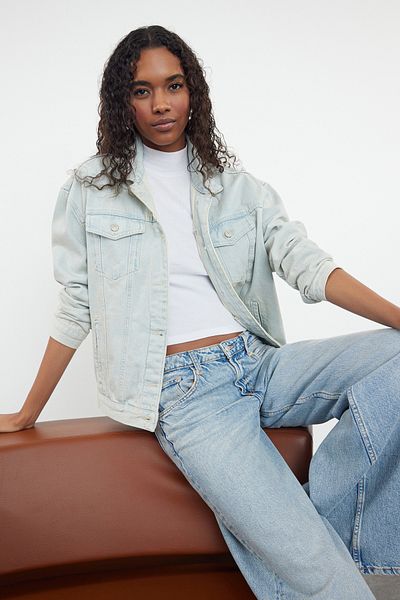 Trendyol Collection Světle modrá oversize džínovina - TWOAW25CE00006