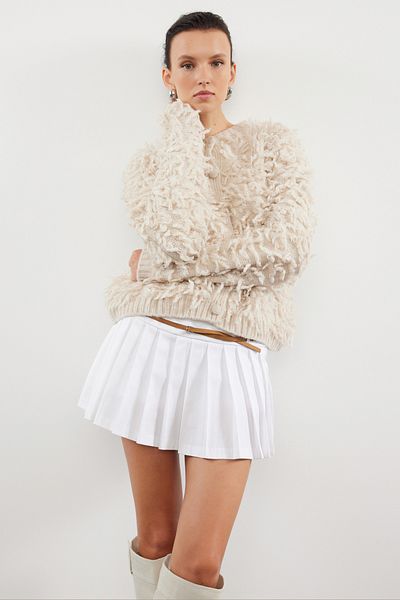 Trendyol Collection Weich strukturierter Strick-Cardigan mit Quasten – TWOAW25HI00190