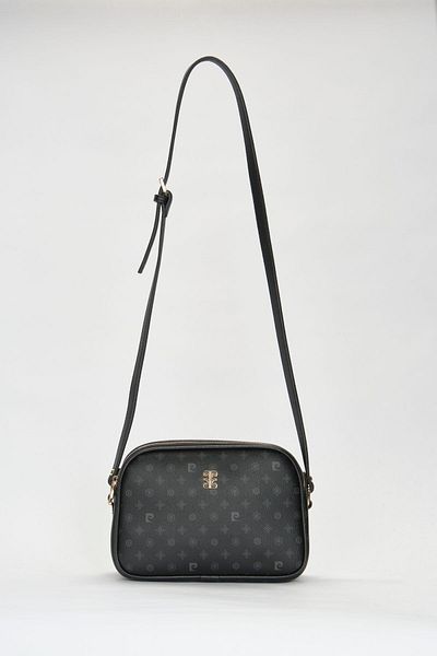 Pierre Cardin Geantă de umăr pentru femei Monogram neagră 05PO22Y1536