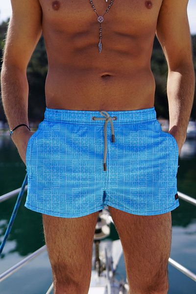 C&City Father Son Digital Printed Short Swim Short C1180-c11024 Mint