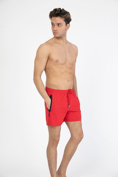 C&City Ανδρικό μαγιό Lycra C12201 Κόκκινο