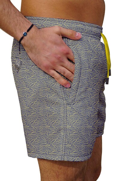 C&City Father Son Digital Printed Swim Shorts C1155-c11019 Gray