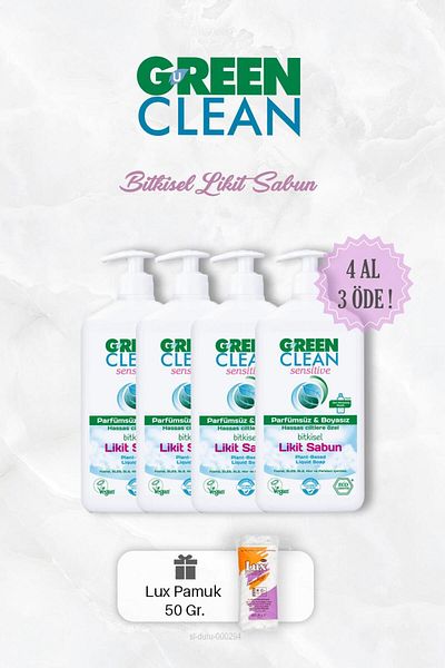 Green Clean 500 ml Buy 4 Pay 3 Herbal Liquid Soap