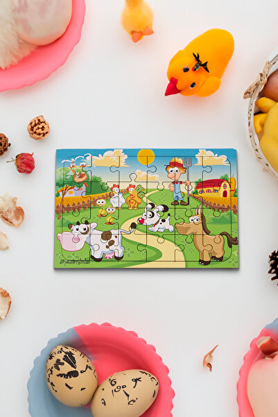 printkonsept أحجية خشبية مكونة من 24 قطعة - مزرعتي اللطيفة