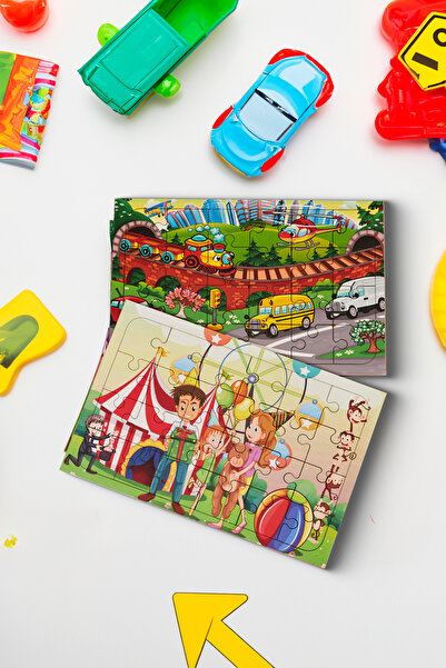 printkonsept مجموعة ألغاز خشبية لمرحلة ما قبل المدرسة - عزيزي وعائلتي والأمري...