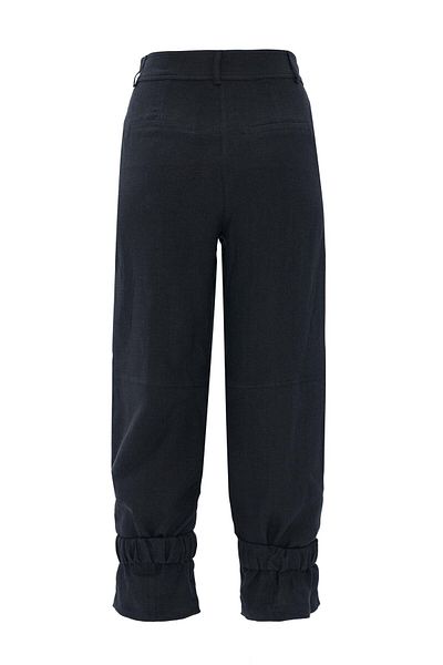 NOK İSTANBUL Black 100% Linen So Cool Trousers