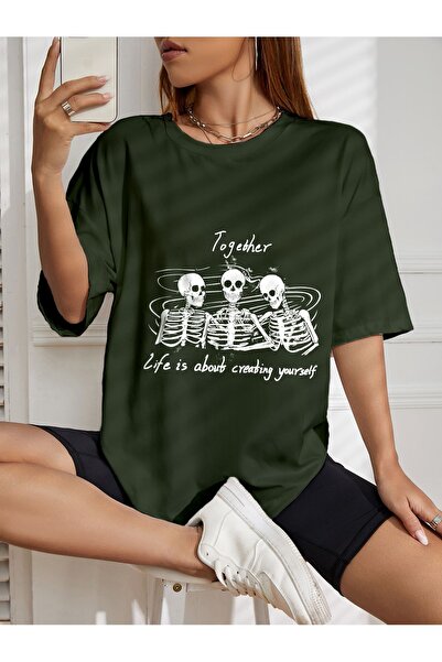 horan Μπλουζάκι με στάμπα μεγάλου μεγέθους μαζί