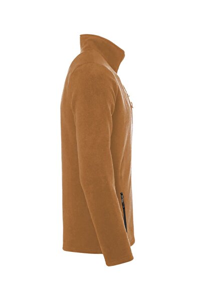 GENIUS STORE Jachetă de exterior pentru bărbați din fleece - cu fermoar complet, 3 buzunare, fleece tactic