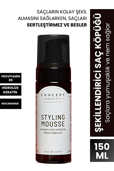 Concept Beauty Şekillendirici Saç Köpüğü - Hidrolize Keratin Içerikli Bukle B...