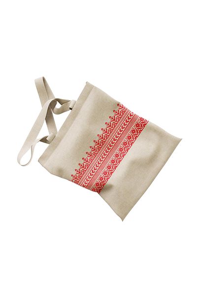 Zaytoon Red Digital Printed Traditional Palestinian Hammock Bag - 35*40 Cm