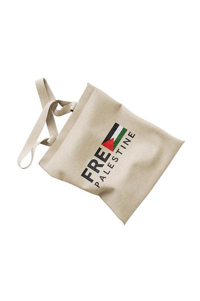 Zaytoon "Free Palestine" Printed Traditional Hammock Bag - 35*40 CM, Flag Digital
