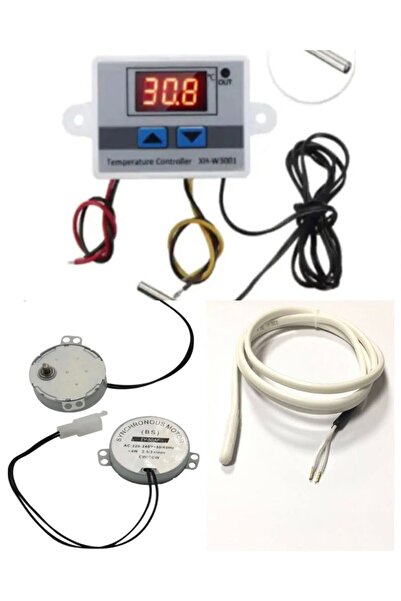 diasithalat Viyol Çevirme Motoru, 1 Metre Rezistans, W3001 Termostat, Kuluçka Seti, Kuluçka Makinesi