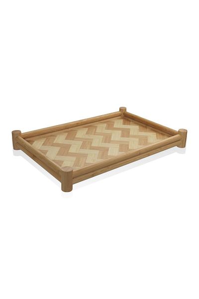 The Mia 41x28 Cm Wide Wicker Tray - Tps0071