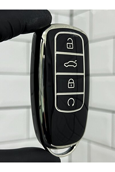 BARKAS ELEKTRONİK Chery Tiggo 8 Pro - حافظة مفاتيح ذكية باللون الأسود والفضي
