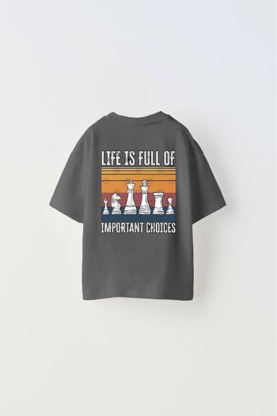 The Champ Clothing Champ Life - Smoked Children's T-shirt with Important Choices Written Inside