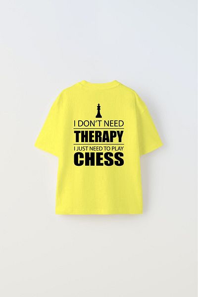 The Champ Clothing T-Shi galben pentru copii - İlkadım Therapy Written King Design Printed