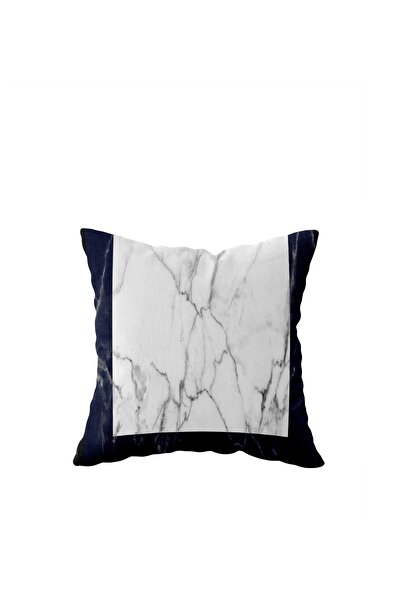 linazaitun Marble Pattern Single Side Hidden Zipper Pillowcase Throw Pillow S...