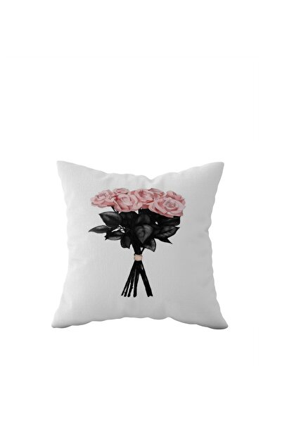 linazaitun Flower Bunch Single Side Hidden Zipper Pillowcase Throw Pillow Sof...
