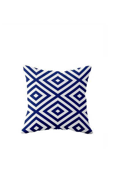 linazaitun Blue Baklava Single Side Hidden Zipper Pillowcase Throw Pillow Sof...
