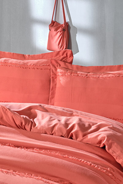 Doqu Home Pomegranate Flower Patterned Double Duvet Cover Set - Carla