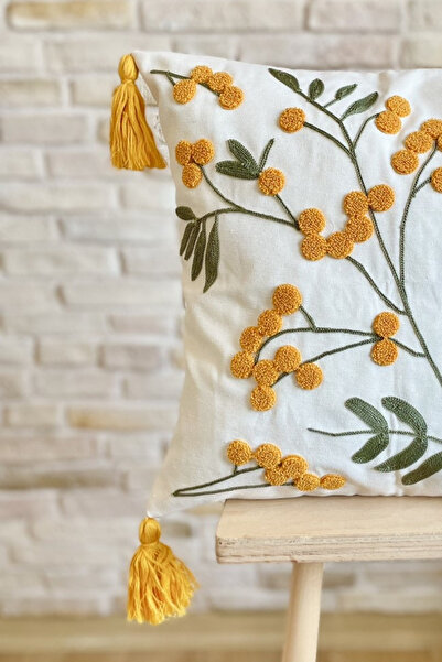 SWITA Home Design - 4-Piece Combination Punch Embroidered Throw Pillow Cover Set