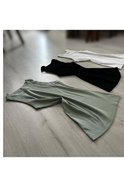 ParisTrend Καλοκαιρινό Καμισόλ Χτενισμένο Βαμβακερό Λύκρα Εσωρούχο 3 τεμαχίων