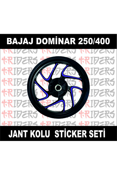 TRİDERS Dominar 250/400 Uyumlu  Yarım Jant Şeridi Dominar Yazılı  MOR
