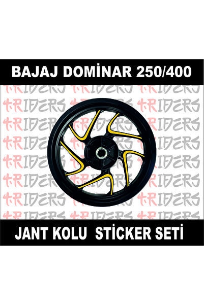 TRİDERS Dominar 250/400  Jant Kolu Sticker GÜNEŞ SARI