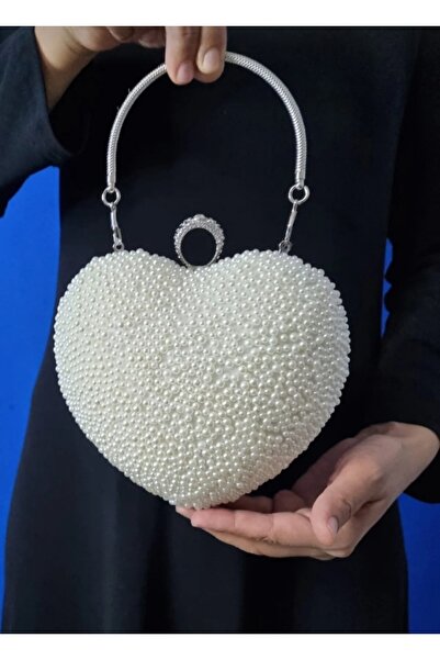 GP GUES POLO حقيبة فستان سهرة على شكل قلب