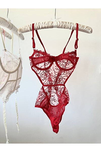 Feruzdesign Red Peony Bodysuit