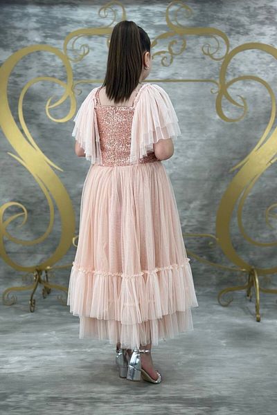 ABİYEKİDS 10-14 Years Girl's Tulle Powder Evening Dress - ABY154