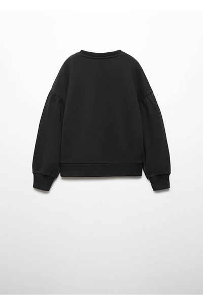 MANGO Kids Hanorac negru pentru copii