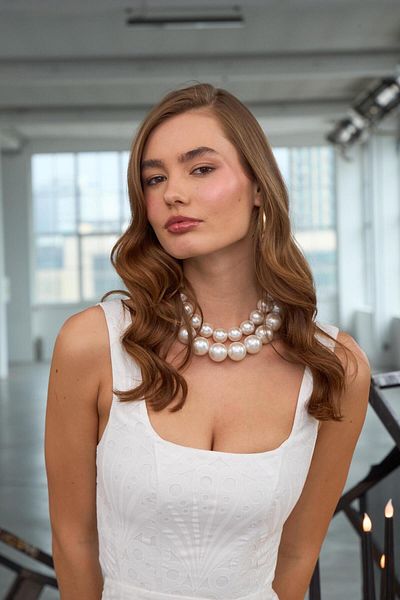NOK İSTANBUL Seashell Serenity Blouse White