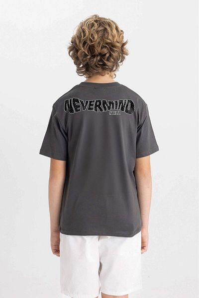 The Champ Clothing Nevermind Nirvana - Smoked Children's T-shirt, Printed Smile Design