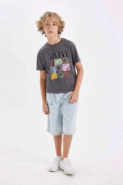 The Champ Clothing Nevermind Nirvana - Smoked Children's T-shirt, Printed Smile Design