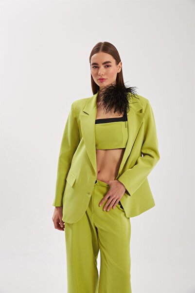 NOK İSTANBUL Lucky Blazer Ceket Yeşil